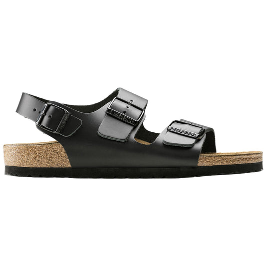 tripla fibbia in pelle nera MILANO-NATURLEA-BLKBLACK BIRKENSTOCK