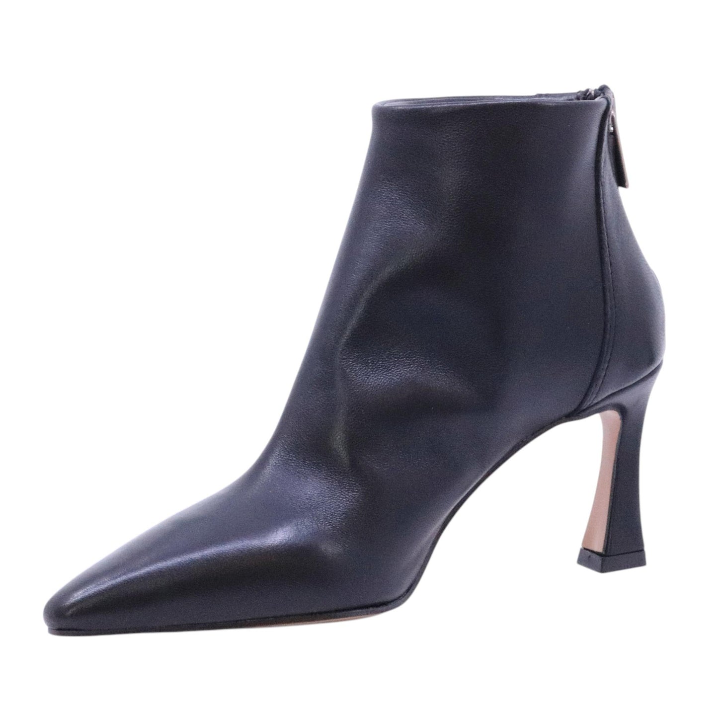 Bianca Di R786 tronchetto donna in pelle nera 