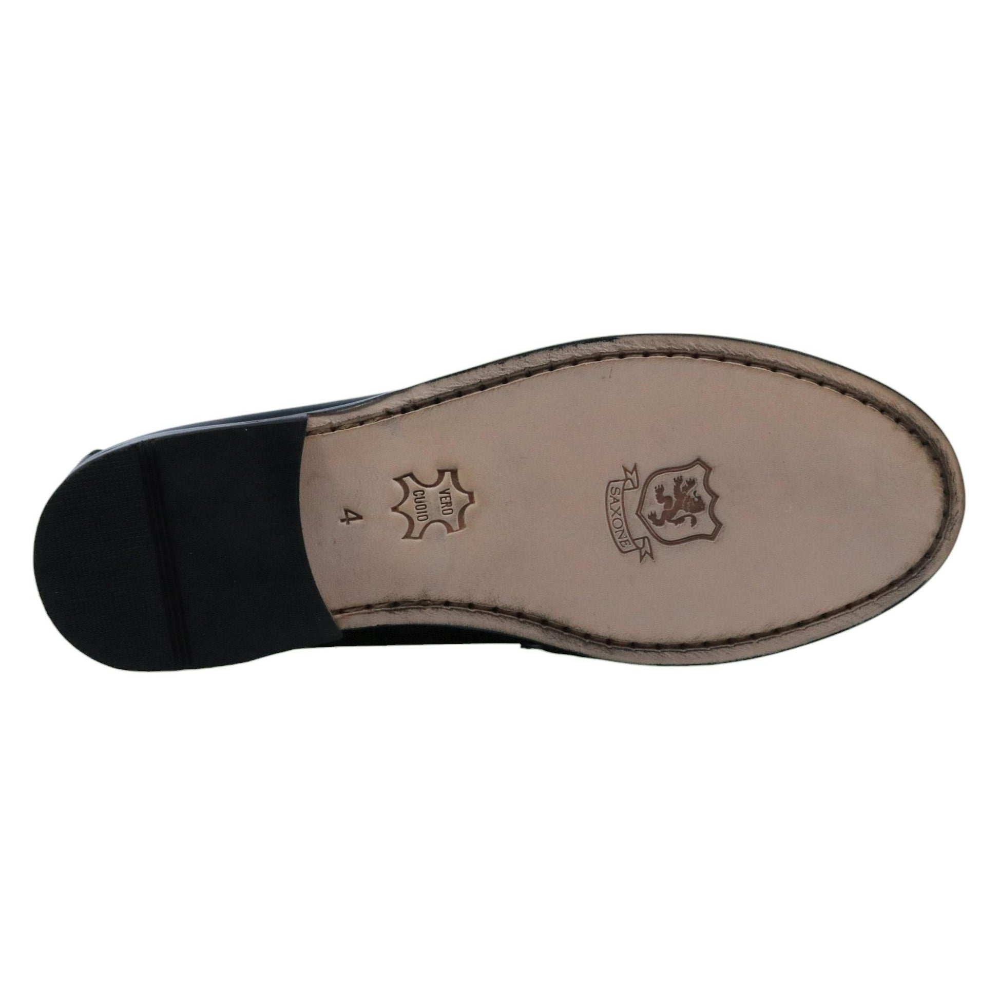 Mocassino donna Saxone of Scotland 14 S in pelle nera 