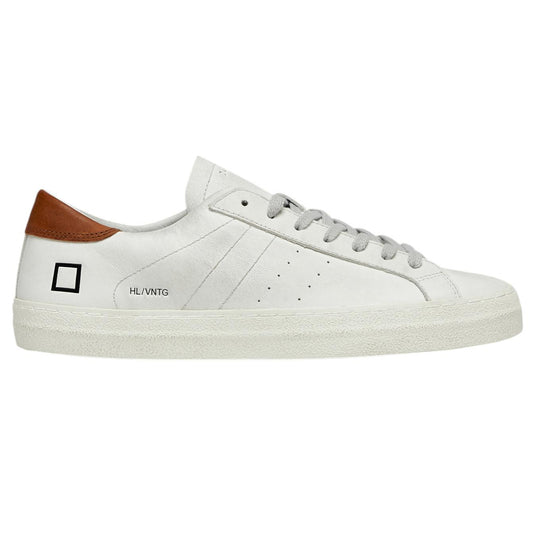 D.A.T.E. Hill Low Vintage Calf White Cuoio HL-VC-WI sneaker uomo 