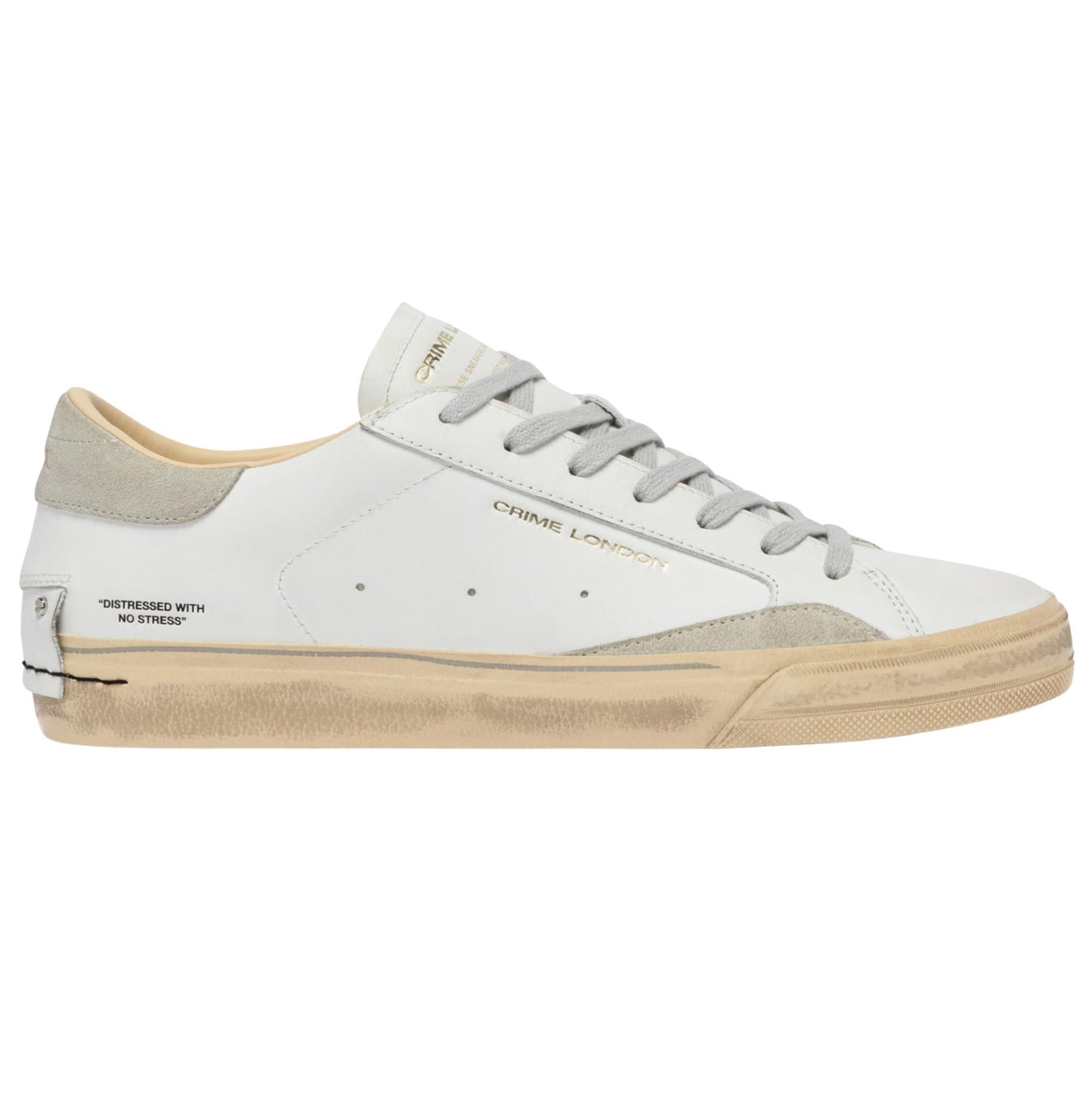 Crime London Distressed 2.0 Light Grey 19053 sneaker uomo 
