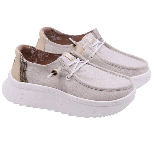 Hey Dude Wendy Peak Woven sneaker donna in grigio chiaro 
