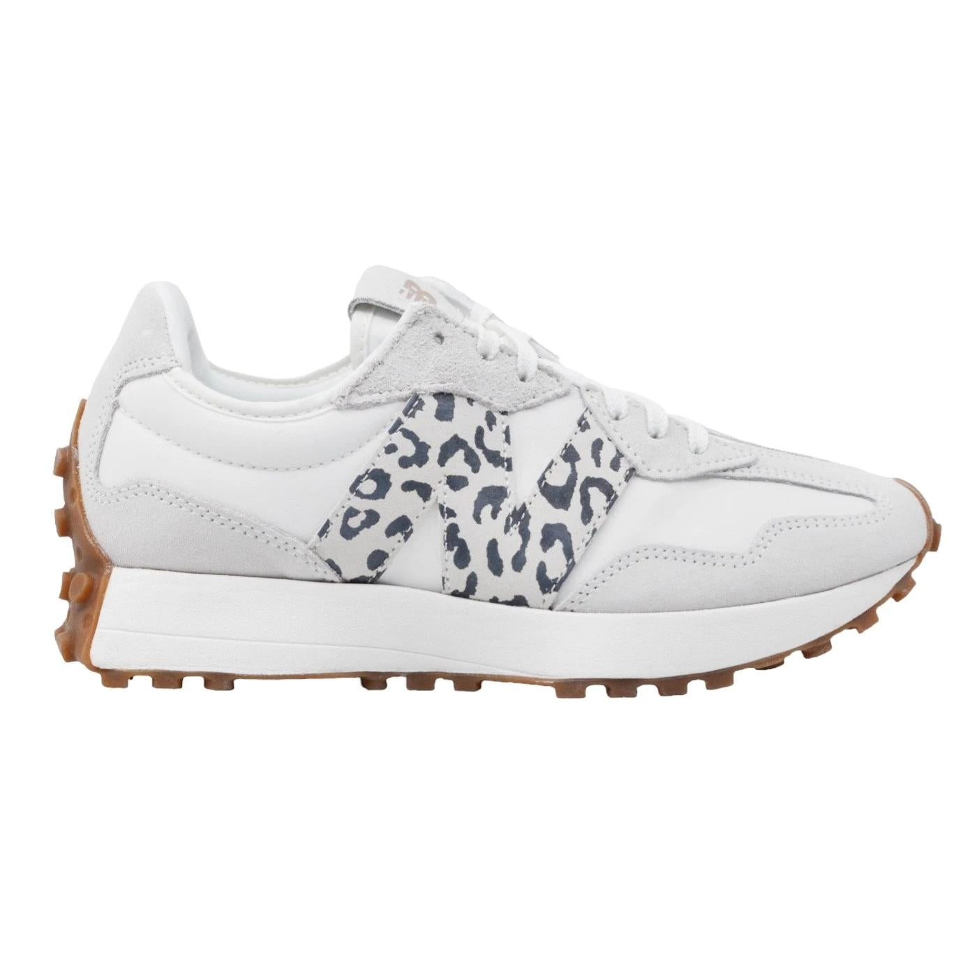 New Balance 327 sneaker donna in tessuto tecnico bianco 