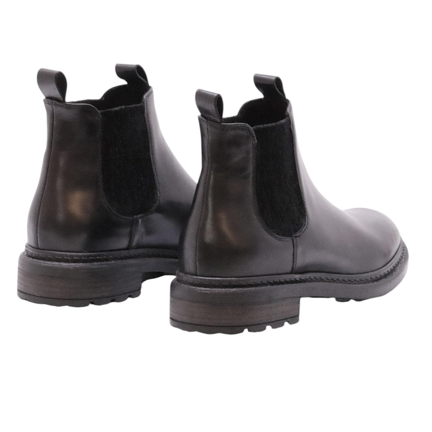 The Seller MW593 chelsea boot donna in pelle nera 