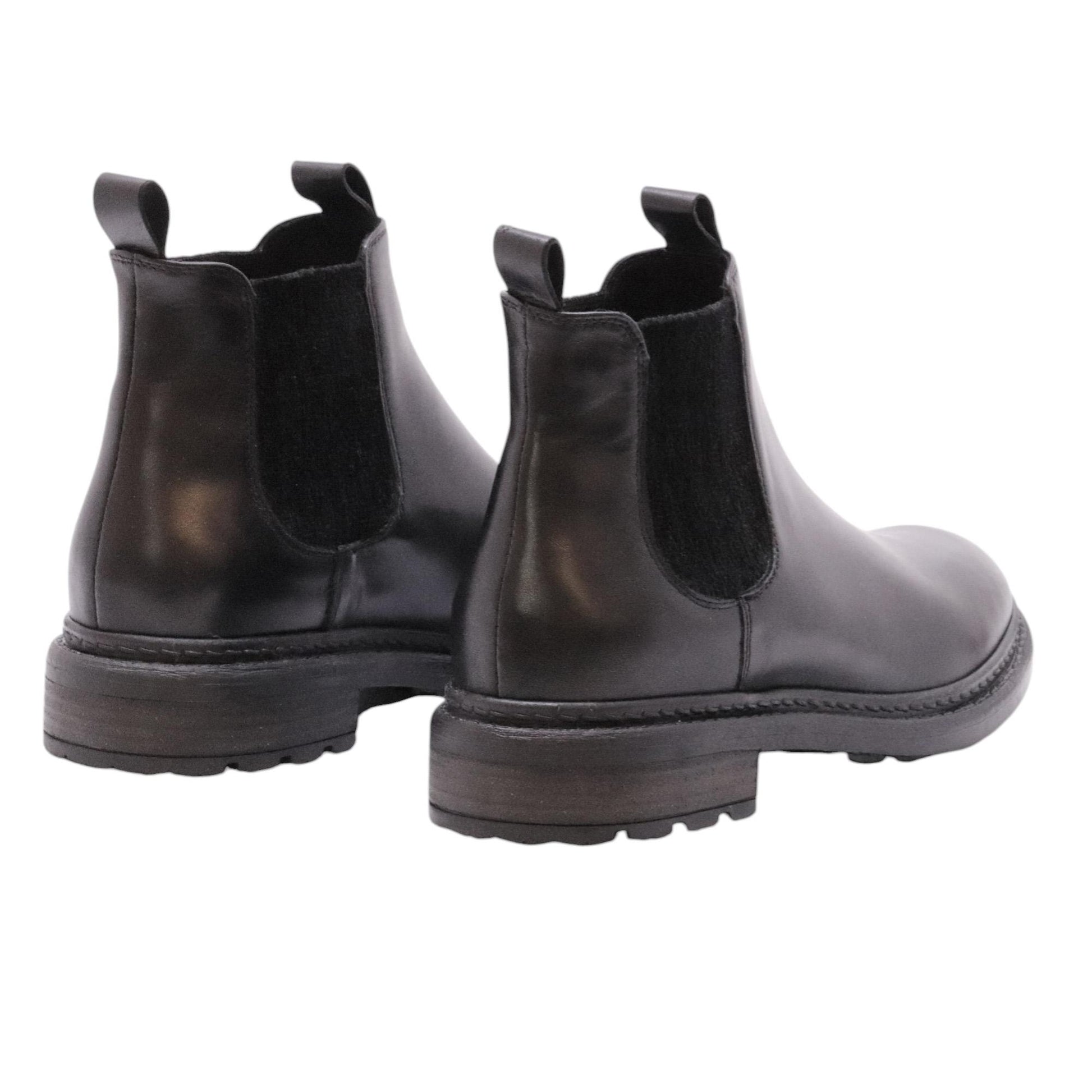 The Seller MW593 chelsea boot donna in pelle nera 