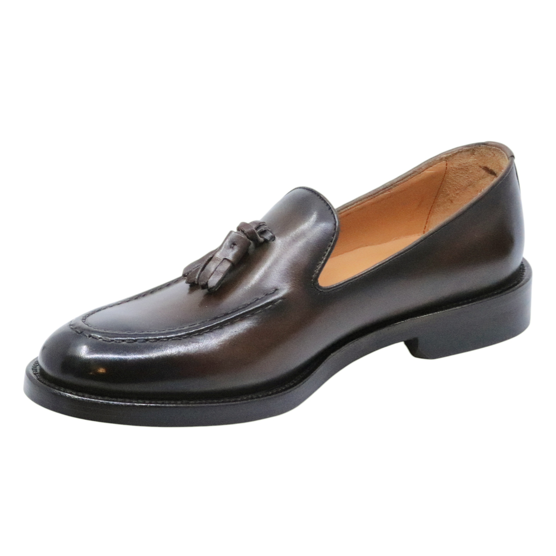 Mocassino uomo Crispiniano 3509 in pelle marrone con mappetto 
