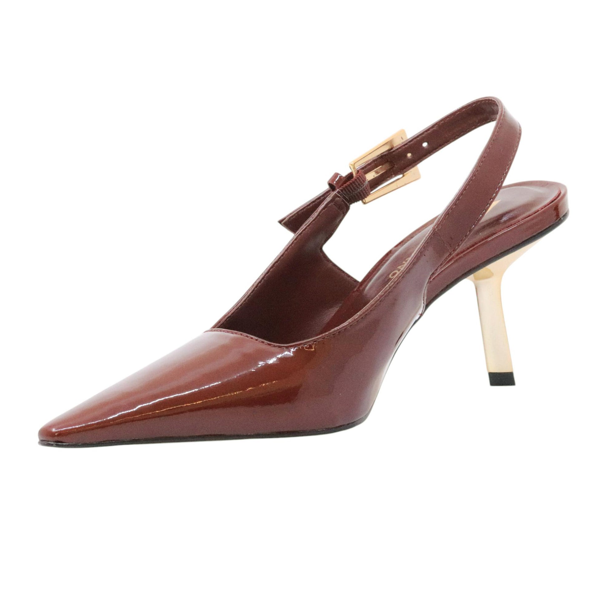 Carrano 877001 slingback donna pelle vernice rossa 