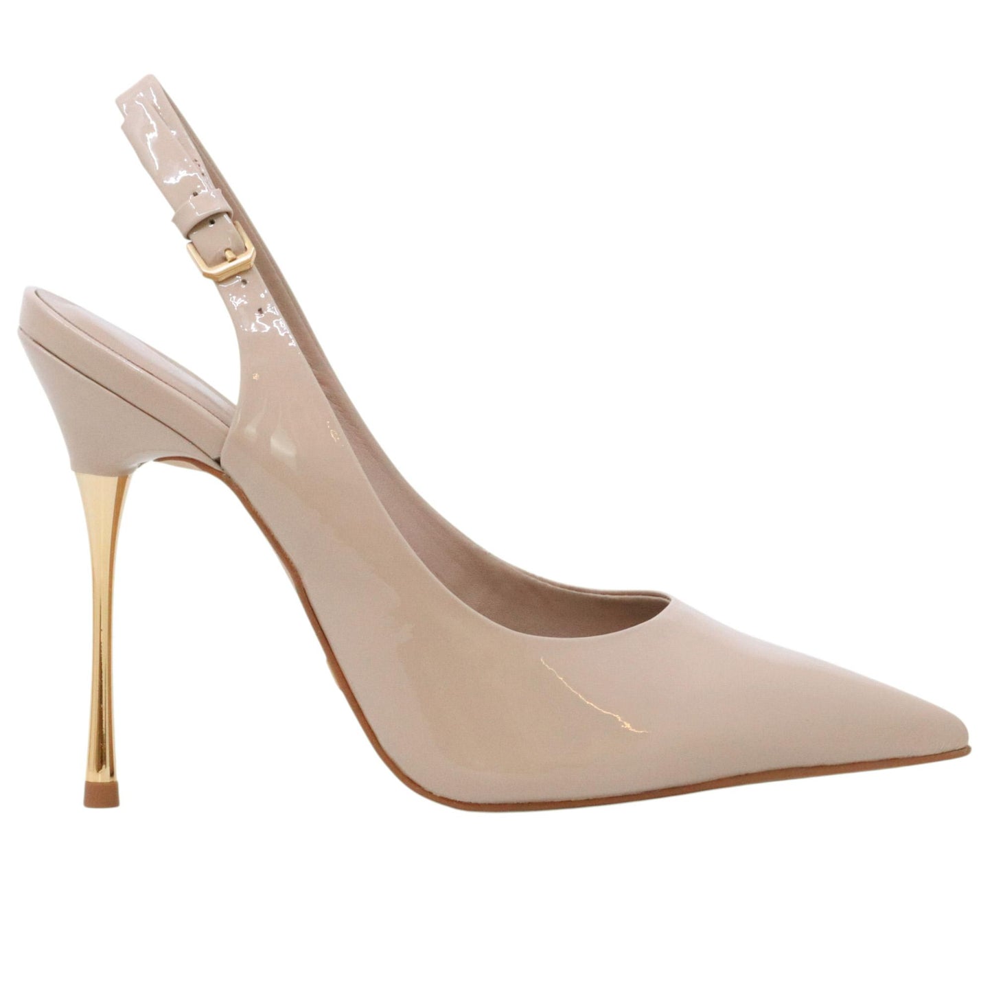 Carrano 151285 slingback donna pelle vernice nude 