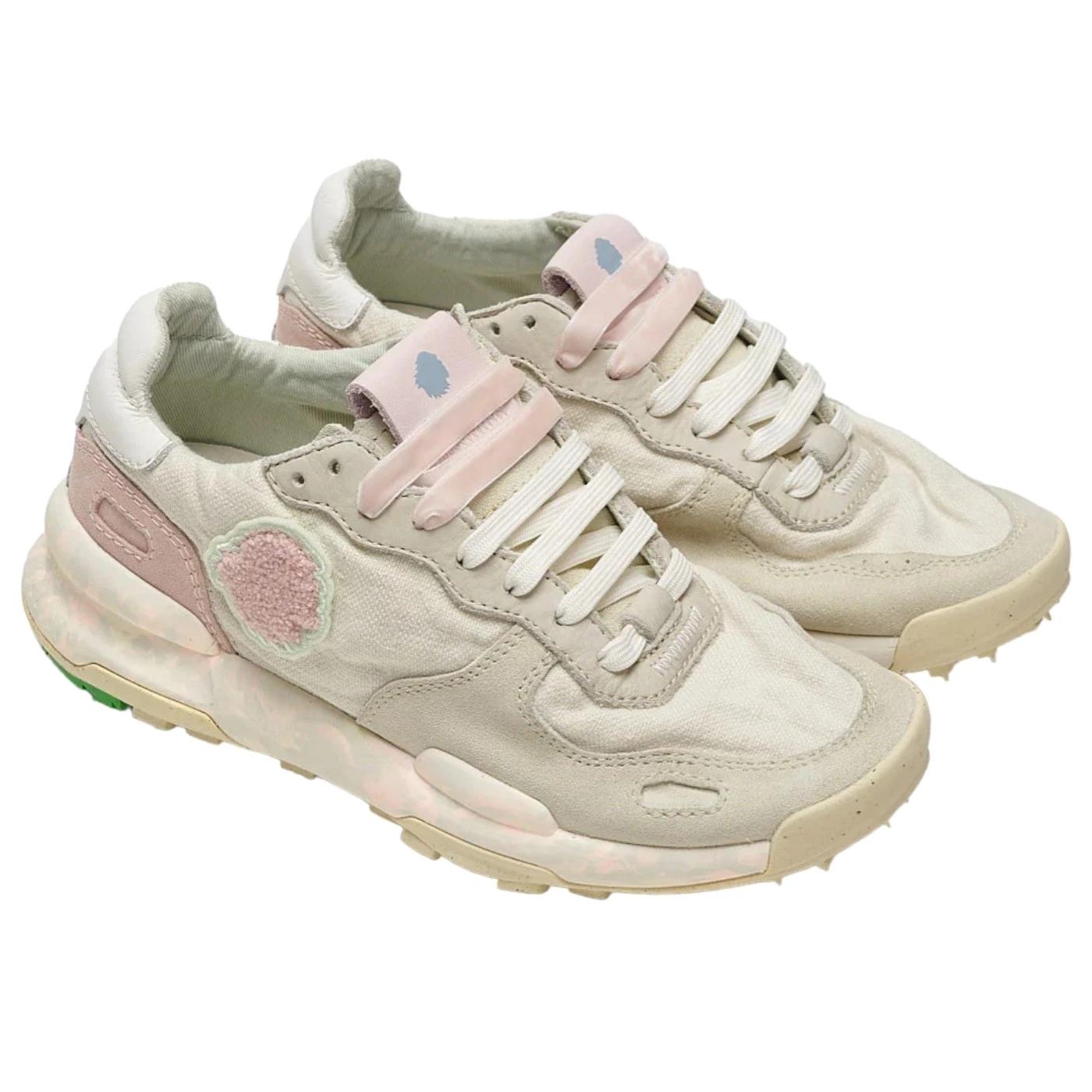 Satorisan Chacrona Linen sneaker donna in lino bianco 