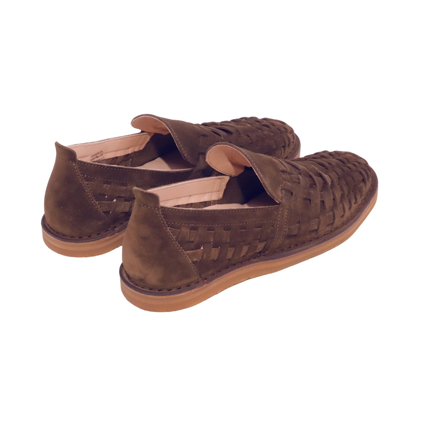 Astorflex Arakflex slip-on uomo in camoscio intrecciato dark khaki 