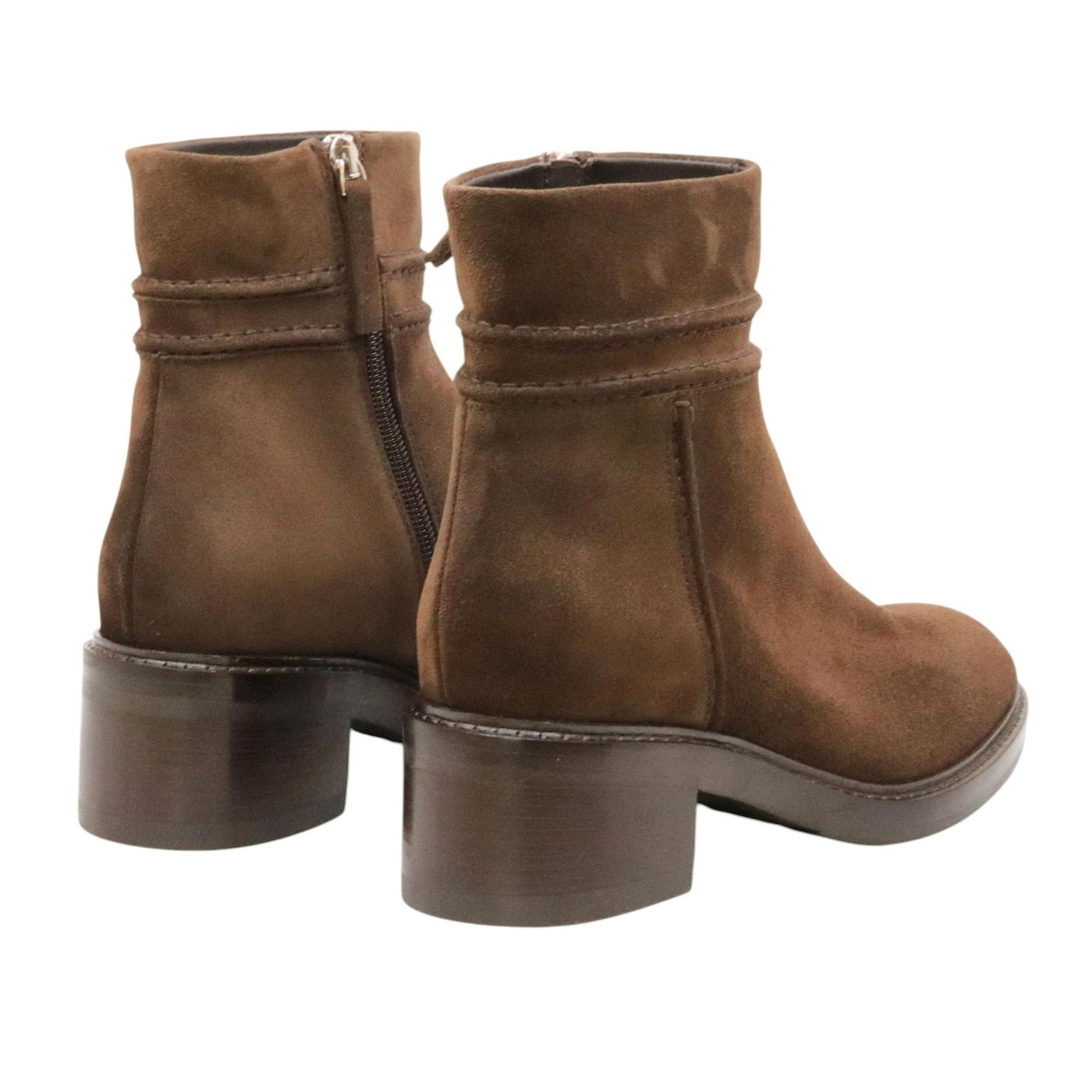 Triver Flight 780 13 stivaletto donna camoscio marrone con tacco 