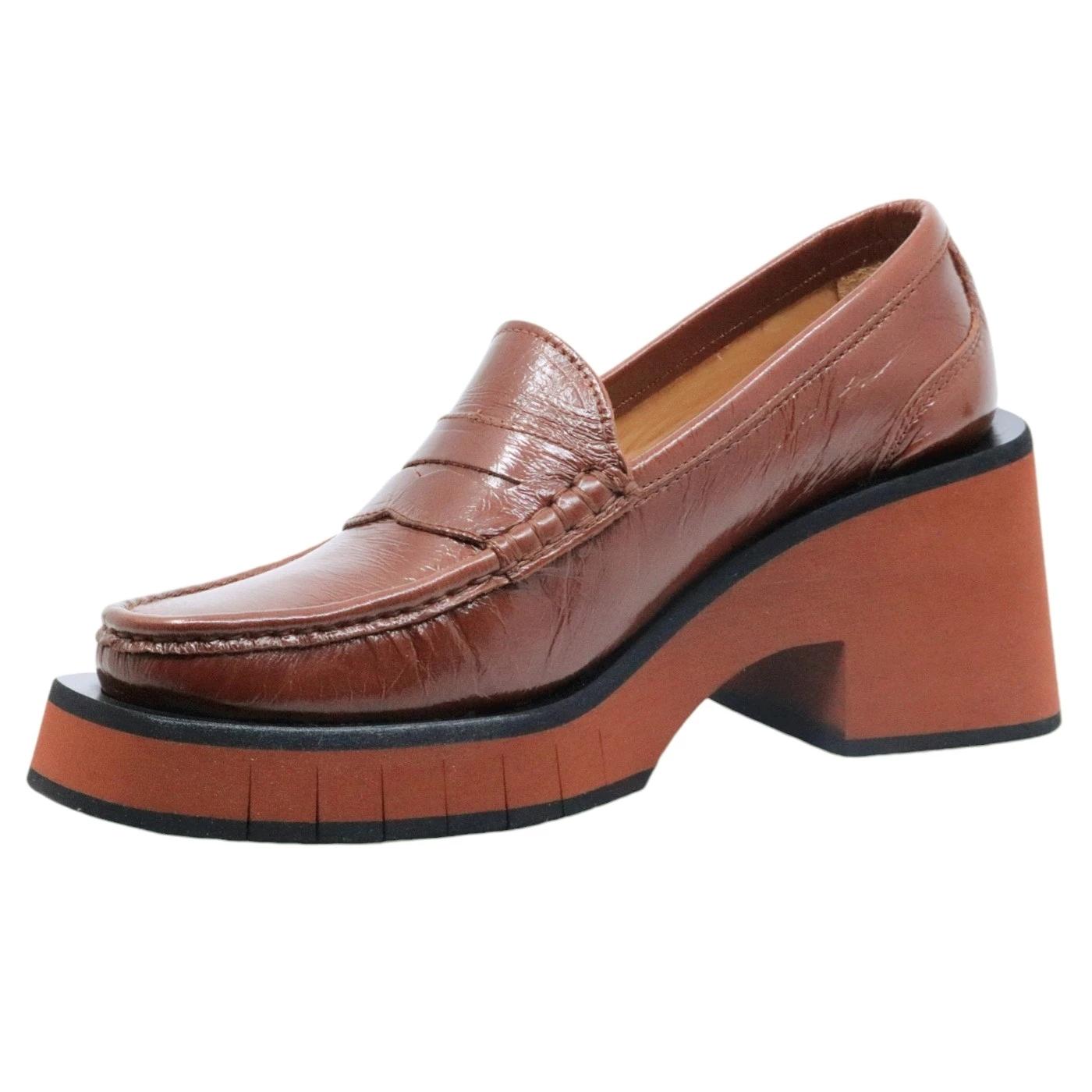 Mocassino Paloma Barceló Odele in pelle vernice rossa 