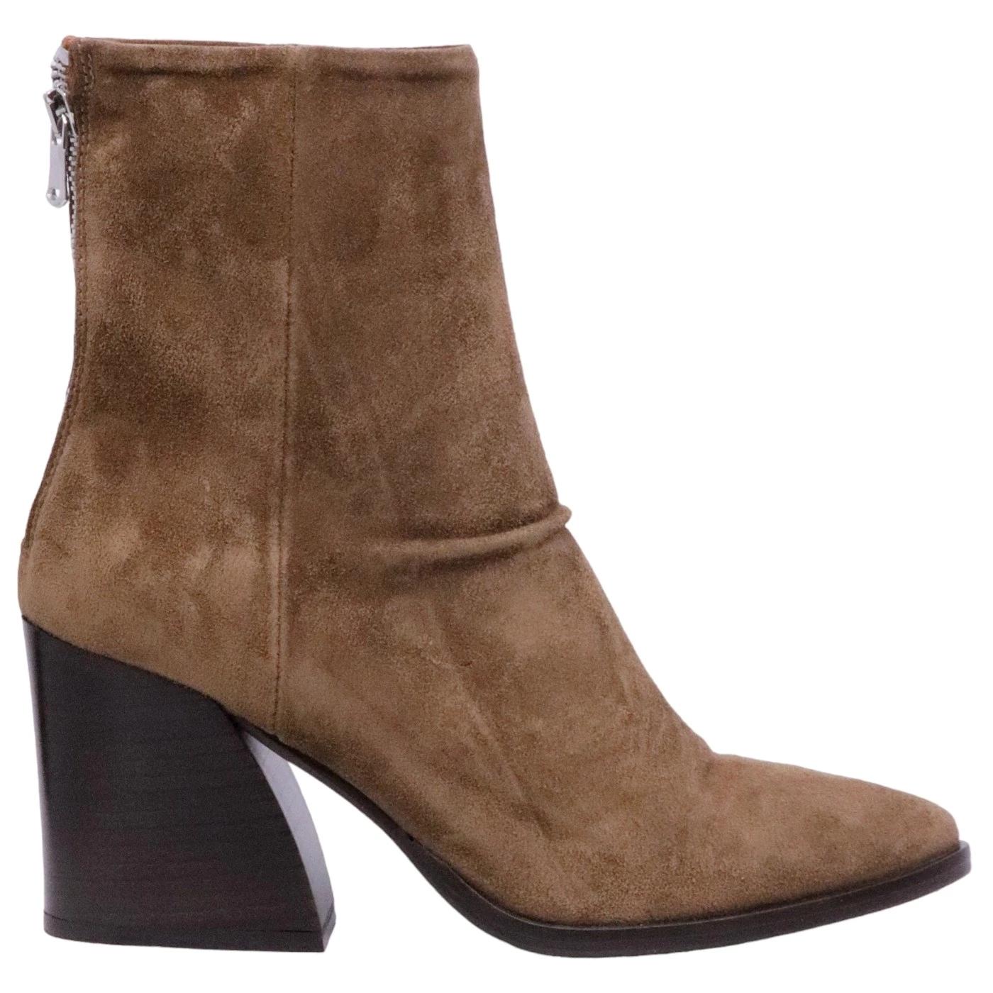 Stivaletto donna Curiositè 1636 in camoscio marrone 