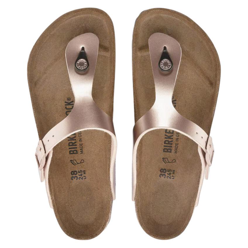 Birkenstock Gizeh Birko Flor Copper 1023943 sandalo infradito rame regular fit 
