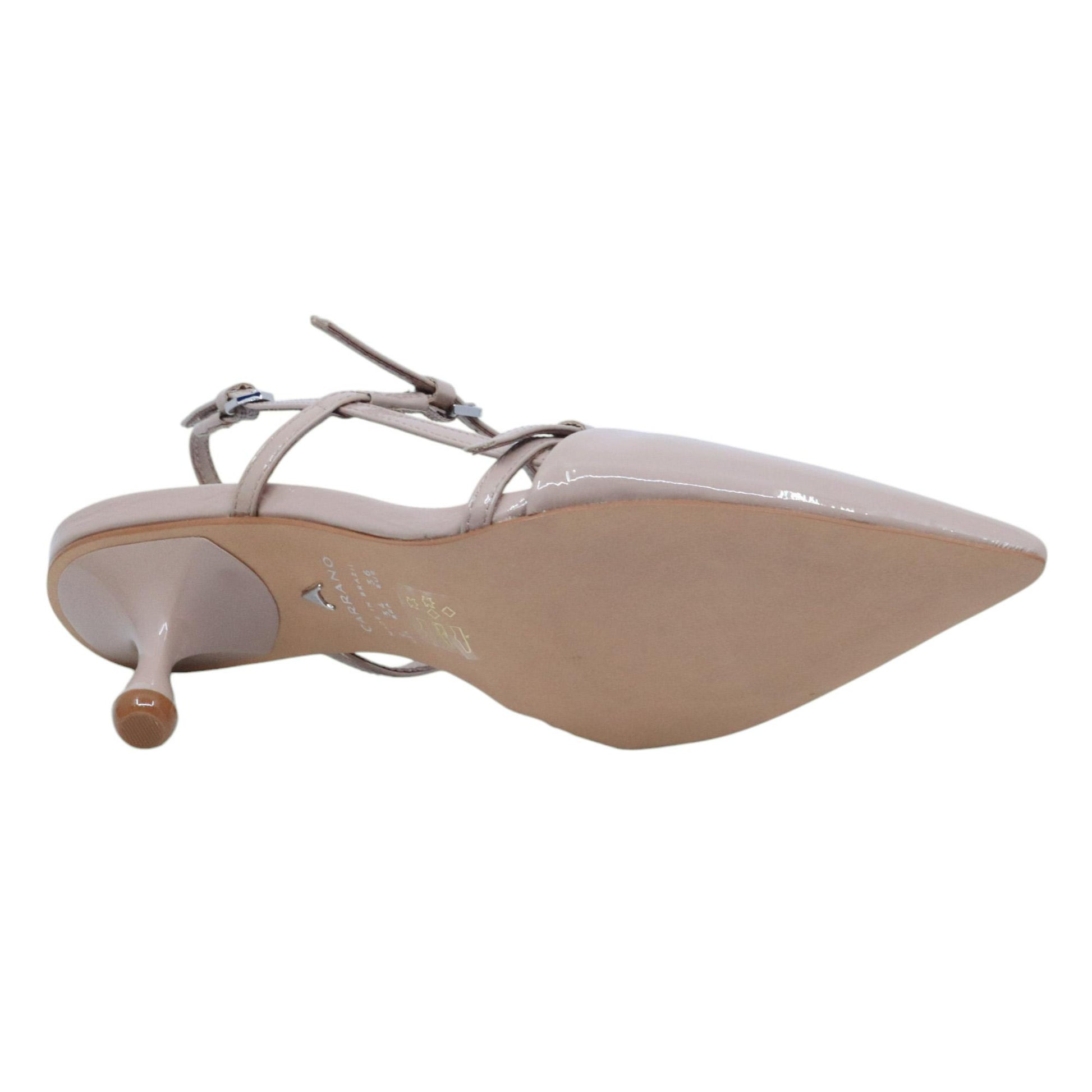 Slingback donna Carrano 798003 in pelle nude 