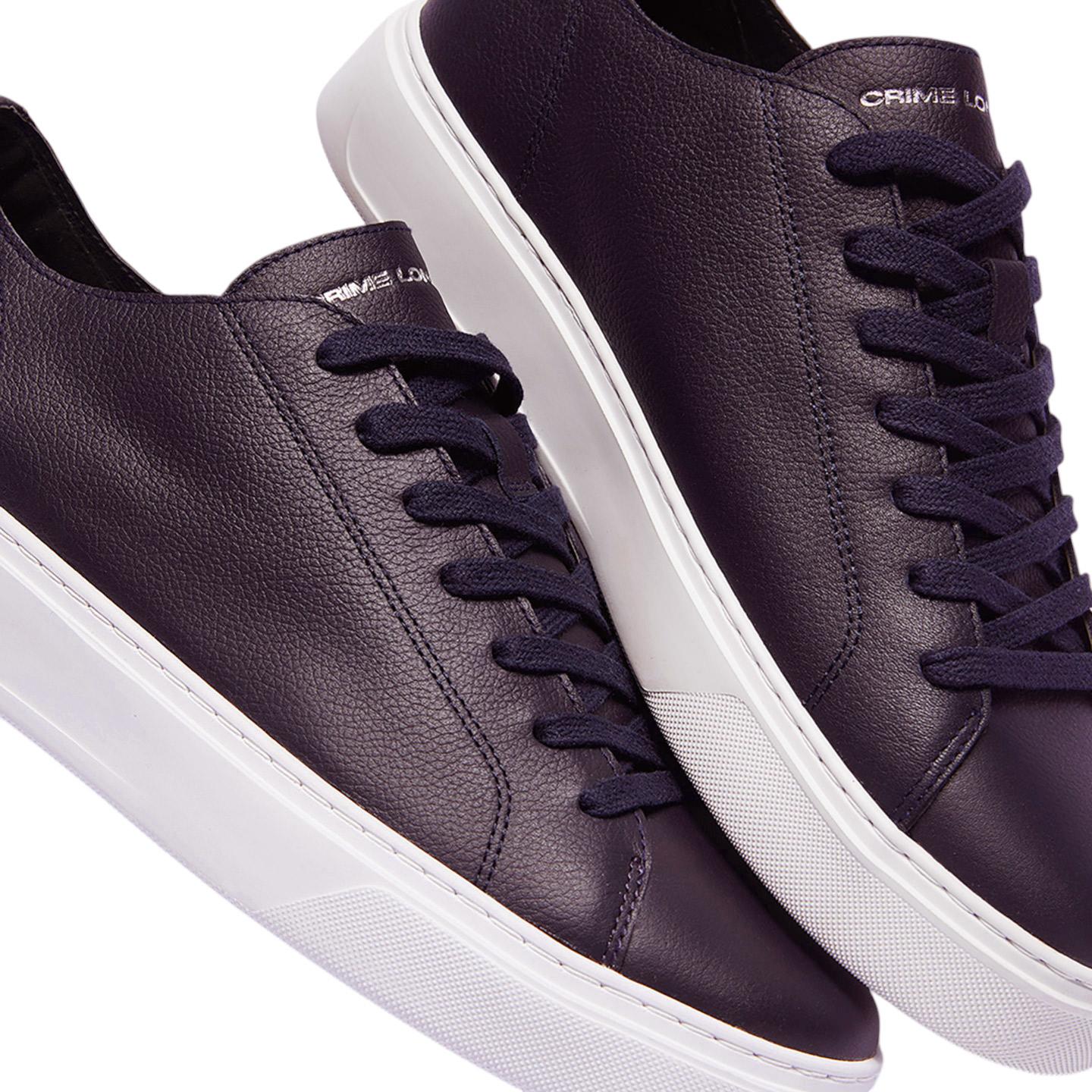 Sneaker uomo Crime London Raw Cut 17651 in pelle blu 