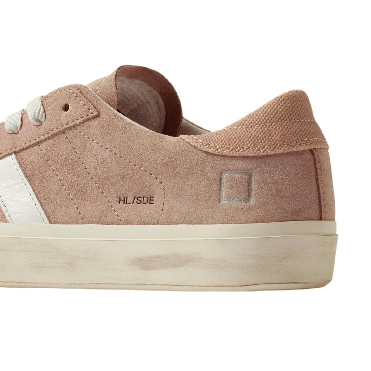 DATE Hill Low Suede Pink HL SD PK sneaker donna in camoscio rosa 