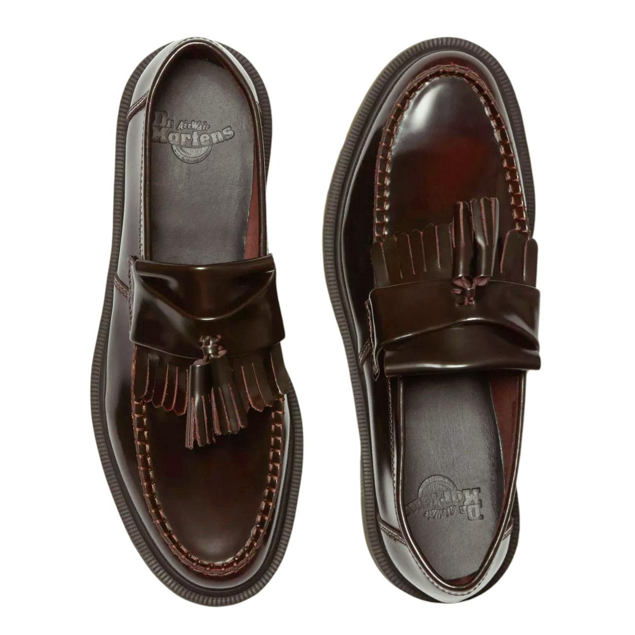 Dr. Martens Adrian loafer unisex in pelle Arcadia rossa ciliegia 