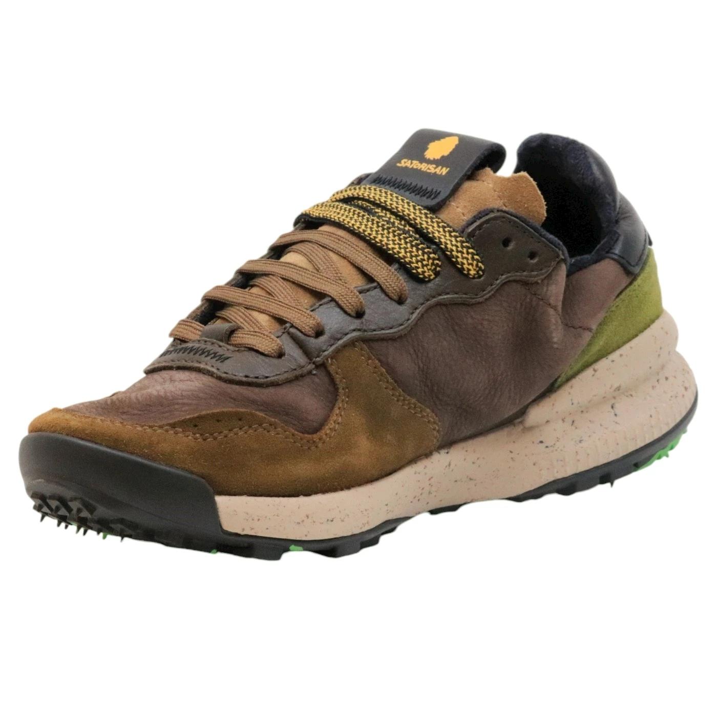 Satorisan Chacrona Premium sneaker uomo in pelle marrone 