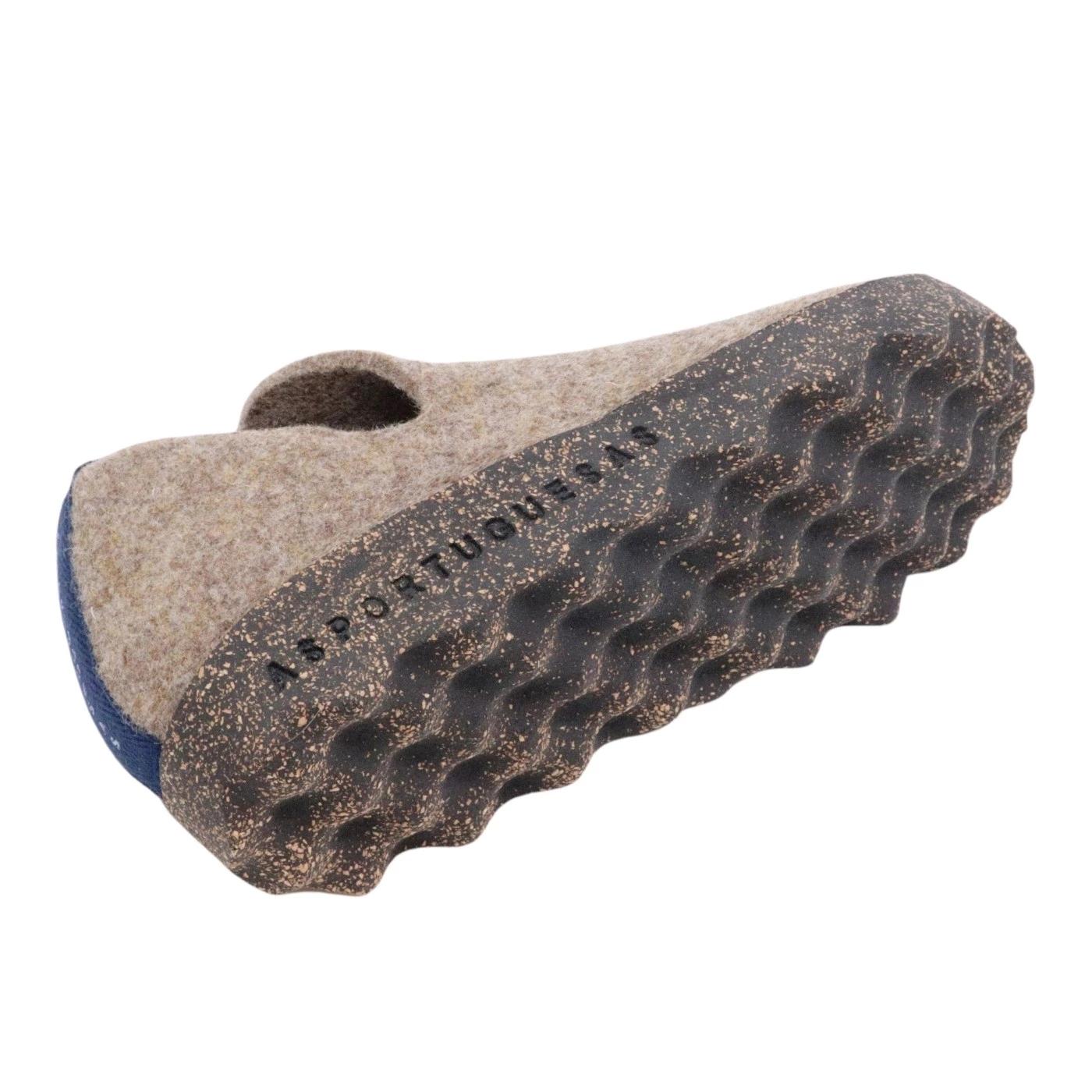 Asportuguesas City scarpa in lana naturale taupe 