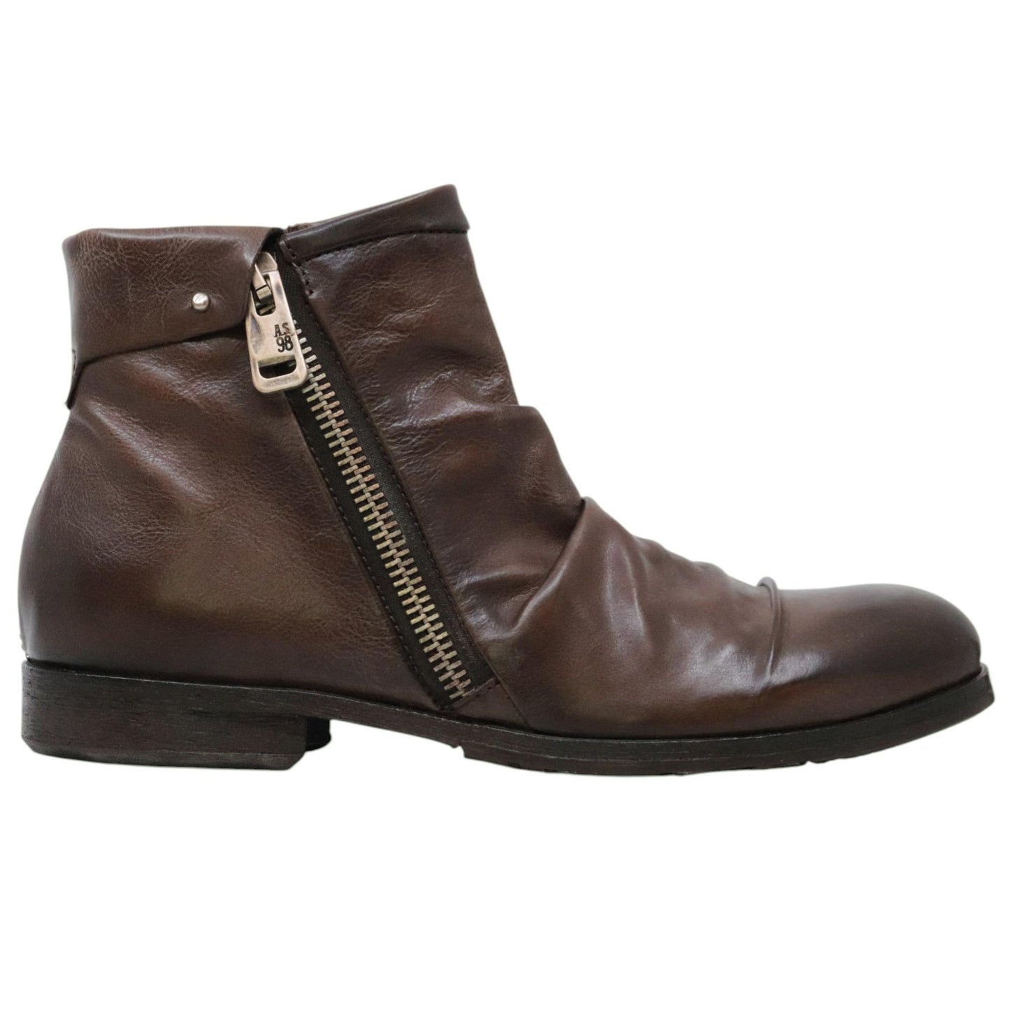 AS98 401216 Clash stivaletto donna in pelle marrone 