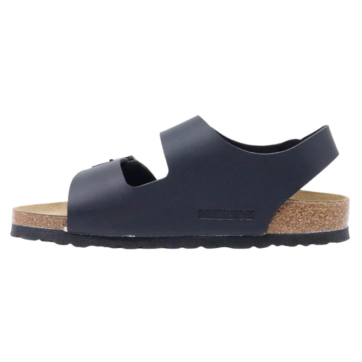 Birkenstock Milano Black Birko-Flor sandalo rte fibbie Narrow Fit 