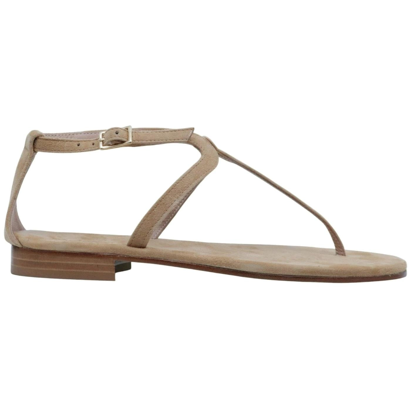 Sandalo infradito Paolo Ferrara CR3025 in camoscio legno 