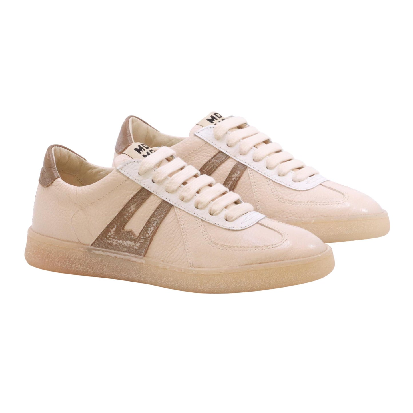 Moma 30601A sneaker donna in pelle beige 