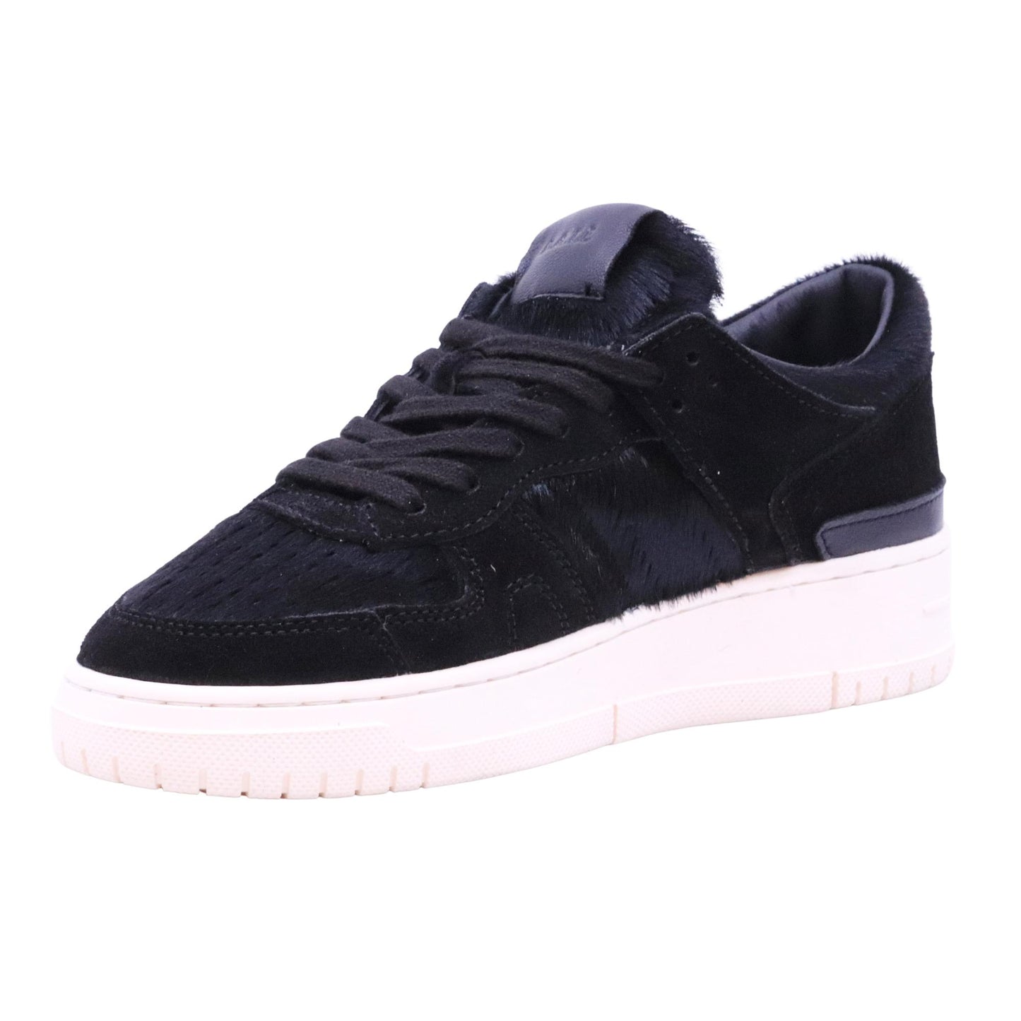 DATE Torneo Pony Black TO PB BK sneaker donna in pelle e cavallino color nero 