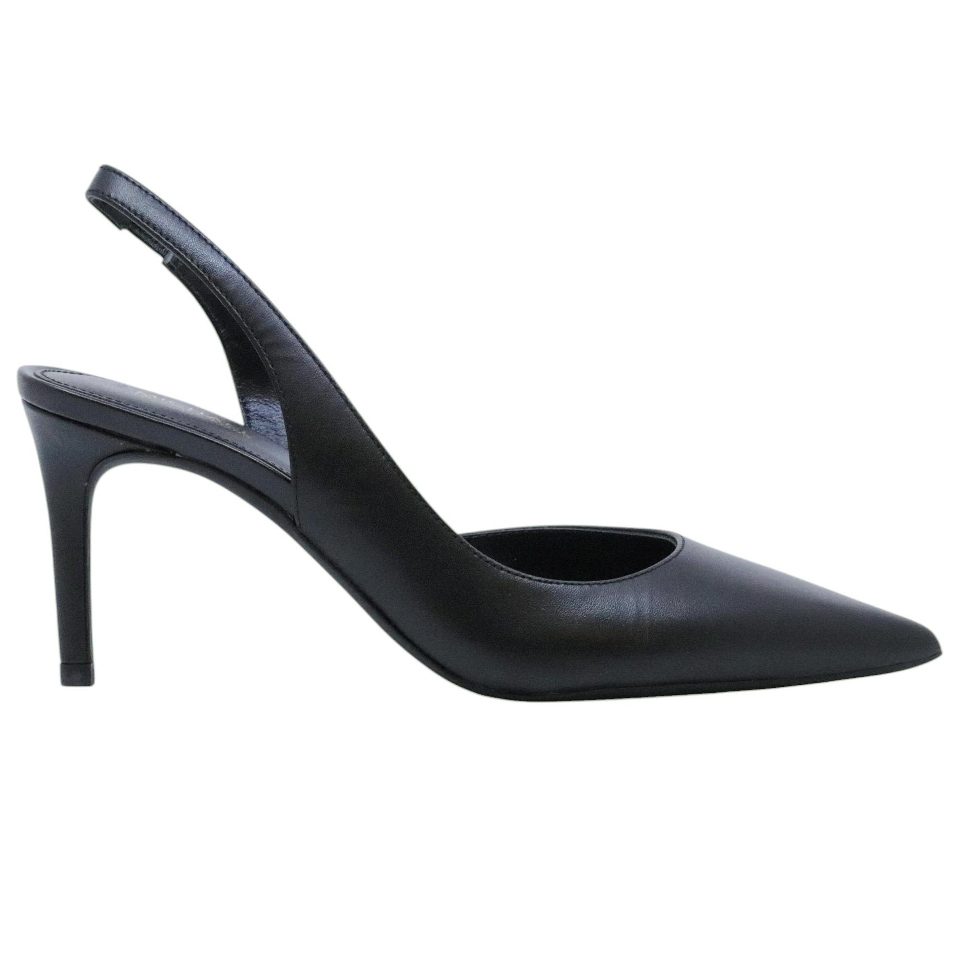 Michael Kors Alina Flex Sling Pump Leather Black slingback donna in pelle nera 
