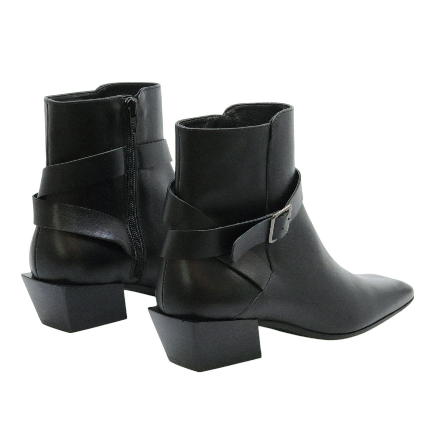 Ras 8260 stivaletto donna pelle nera 