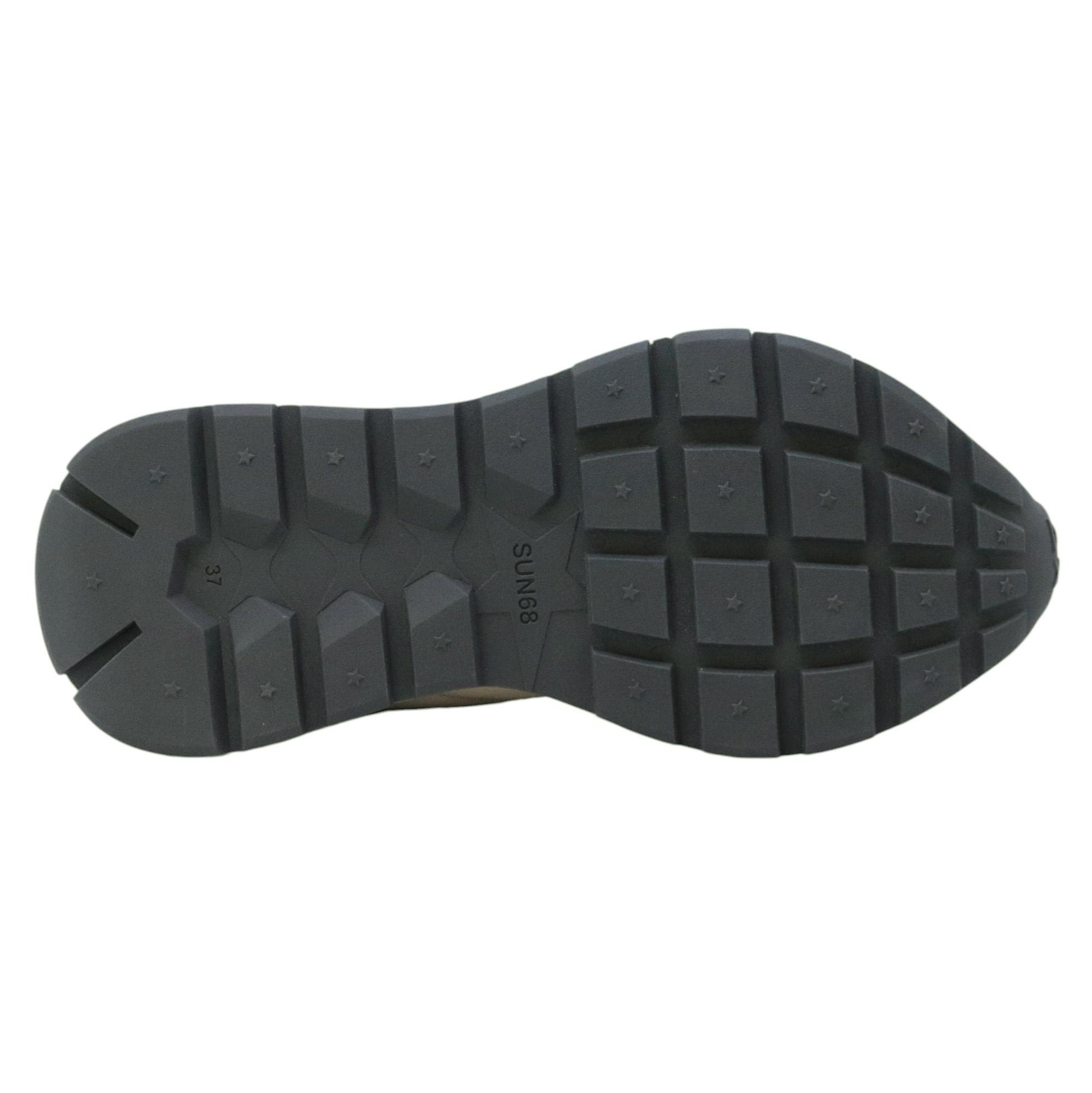 SUN68 Ally Gold Silver Z45202 sneaker donna in nylon e suede nero 