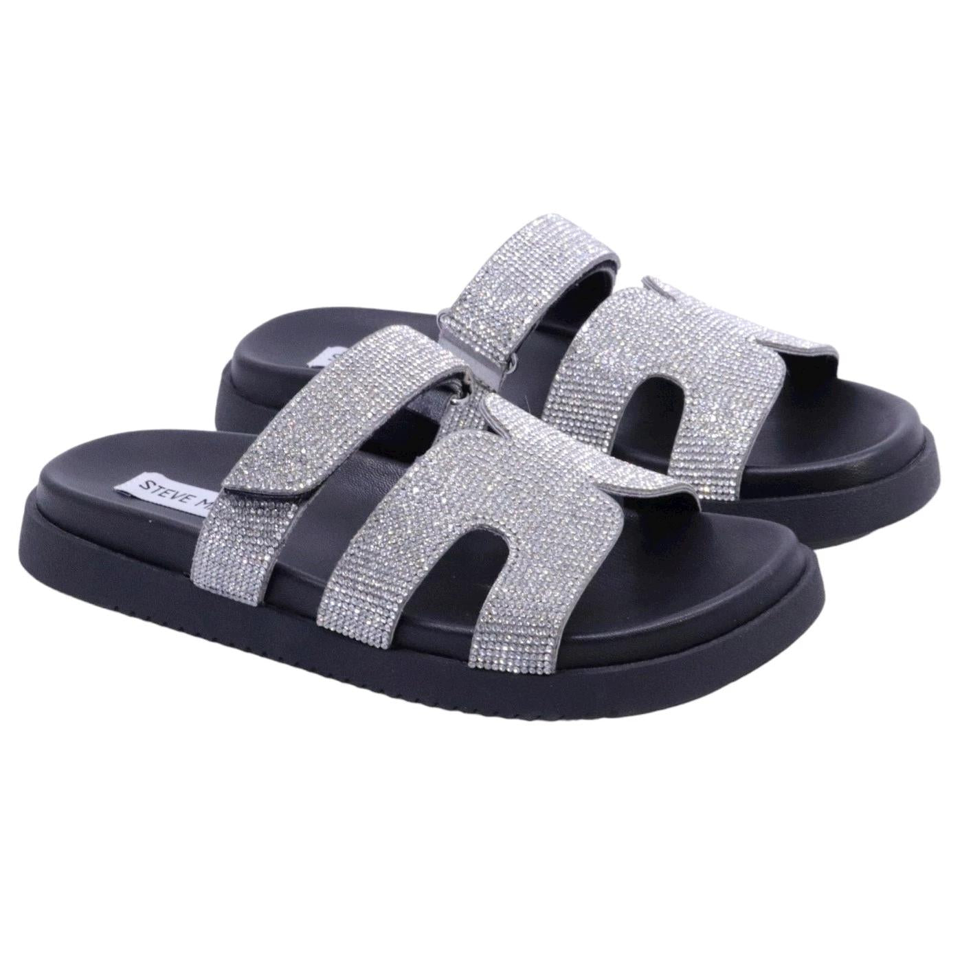 Sandalo Steve Madden Missile in similpelle argento 