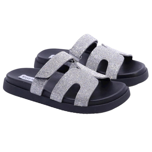 Sandalo Steve Madden Missile in similpelle argento 