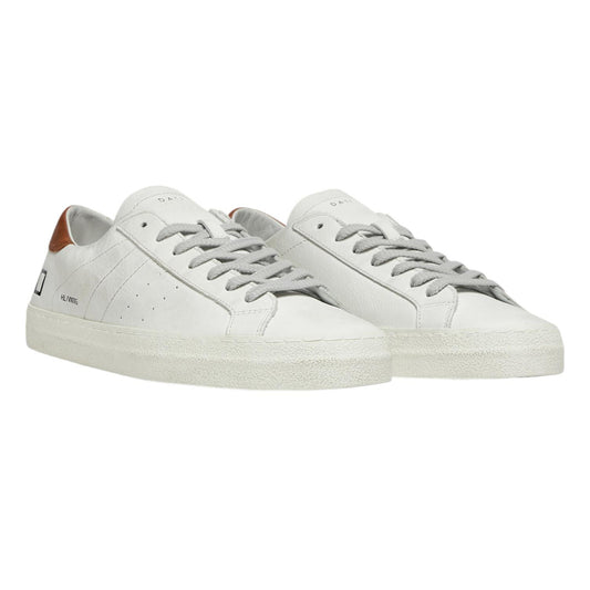 D.A.T.E. Hill Low Vintage Calf White Cuoio HL-VC-WI sneaker uomo 