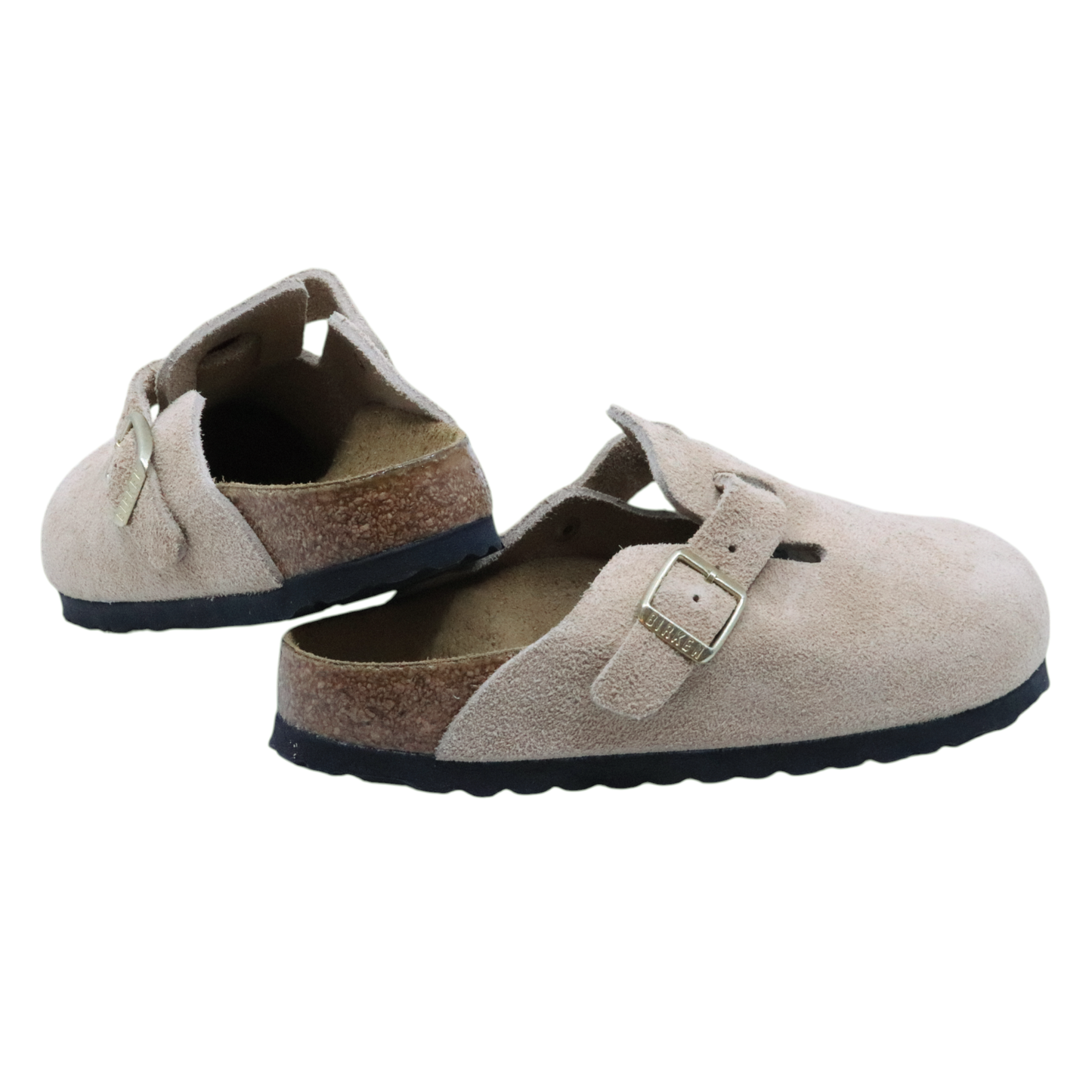 Birkenstock Boston in camoscio di colore sandcastle 