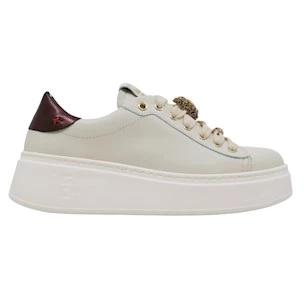 Sneaker donna Gio+ PIA250A in pelle latte 
