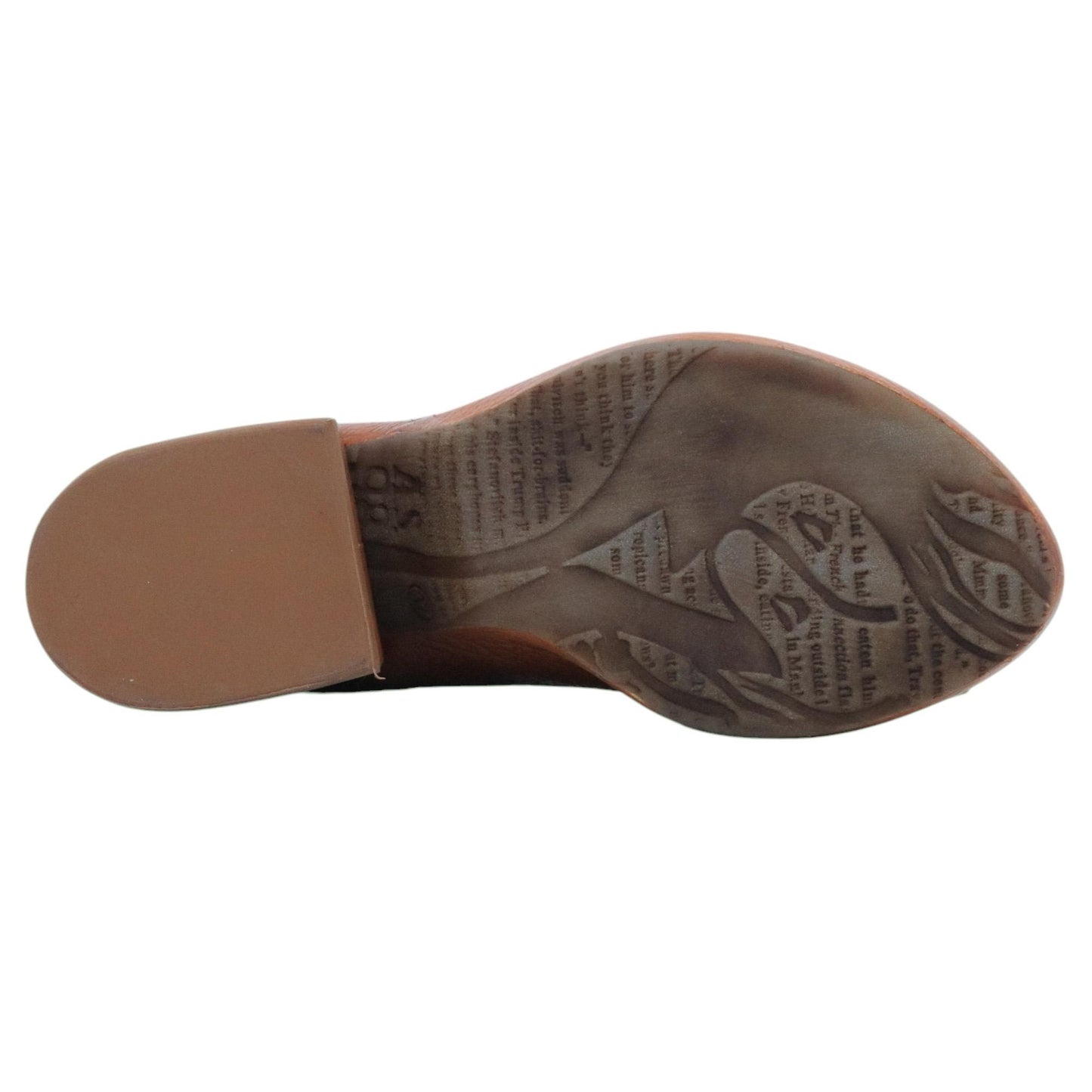 Sandalo con tacco AS98 B21004 in pelle cuoio 