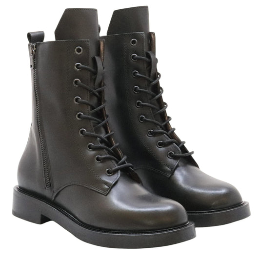 The Seller MW548 stivaletto donna in pelle nera 