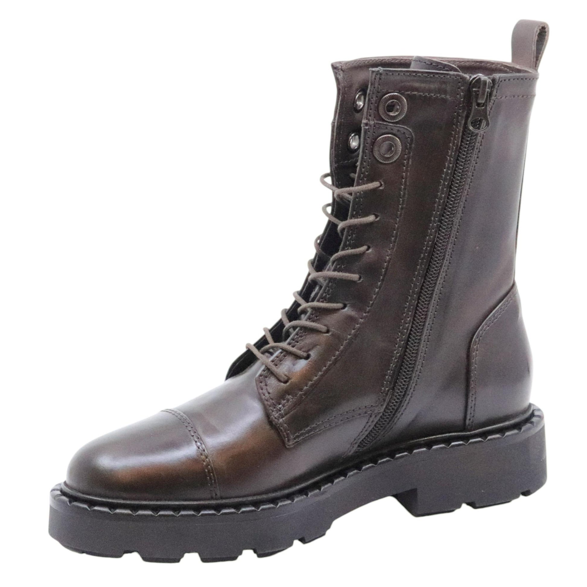 MJUS L88208 anfibio donna in pelle marrone 