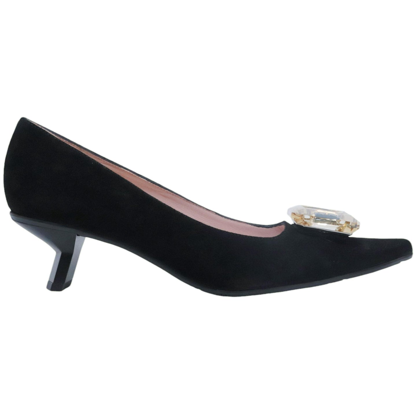 Ras 7741 decolletè da donna in camoscio nero 