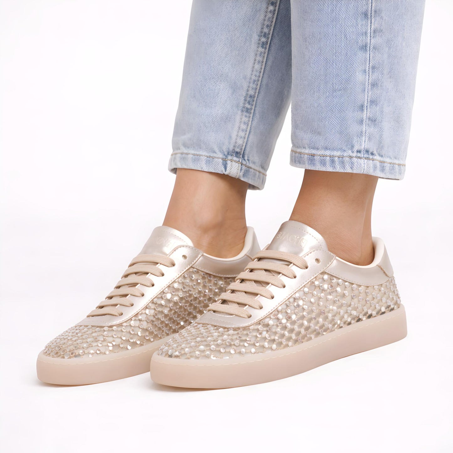 Back 70 108041 Platinum sneaker donna con fondo vintage 