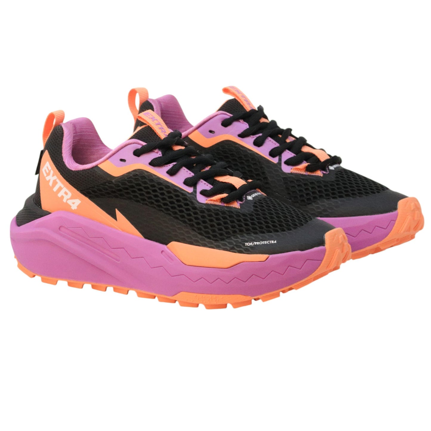 Extr4 U Kaizen GTX sneaker donna tessuto rete in viola e nero 
