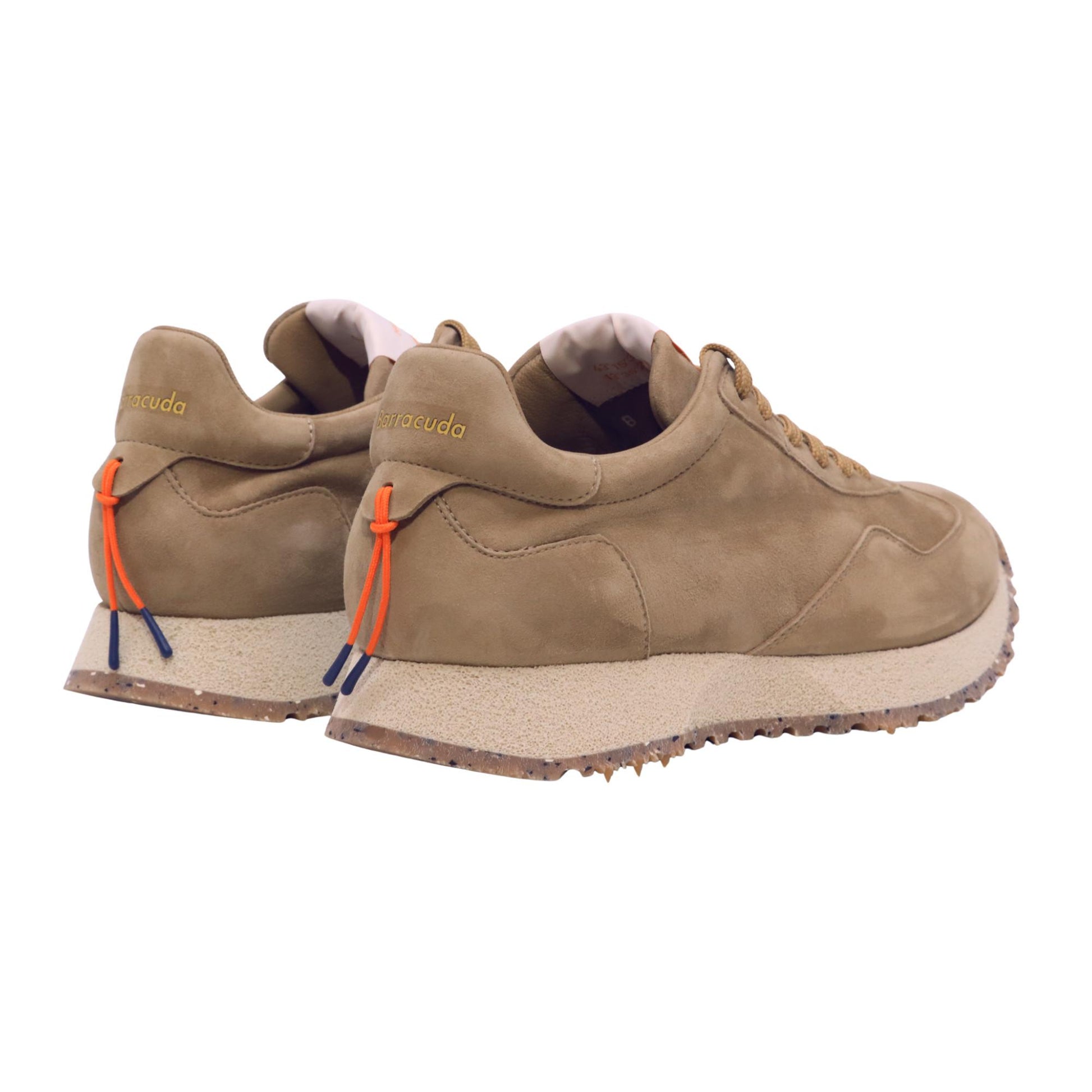 Barracuda React BU3600 tabacco sneaker uomo in camoscio 