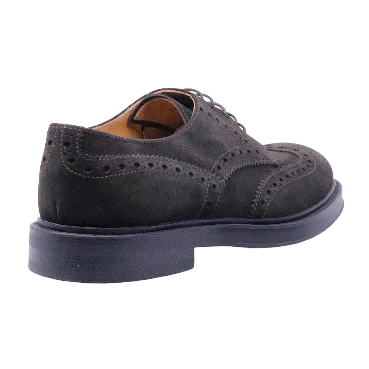 Scarpa Derby imperiale Mille 885 Bristol in camoscio marrone 