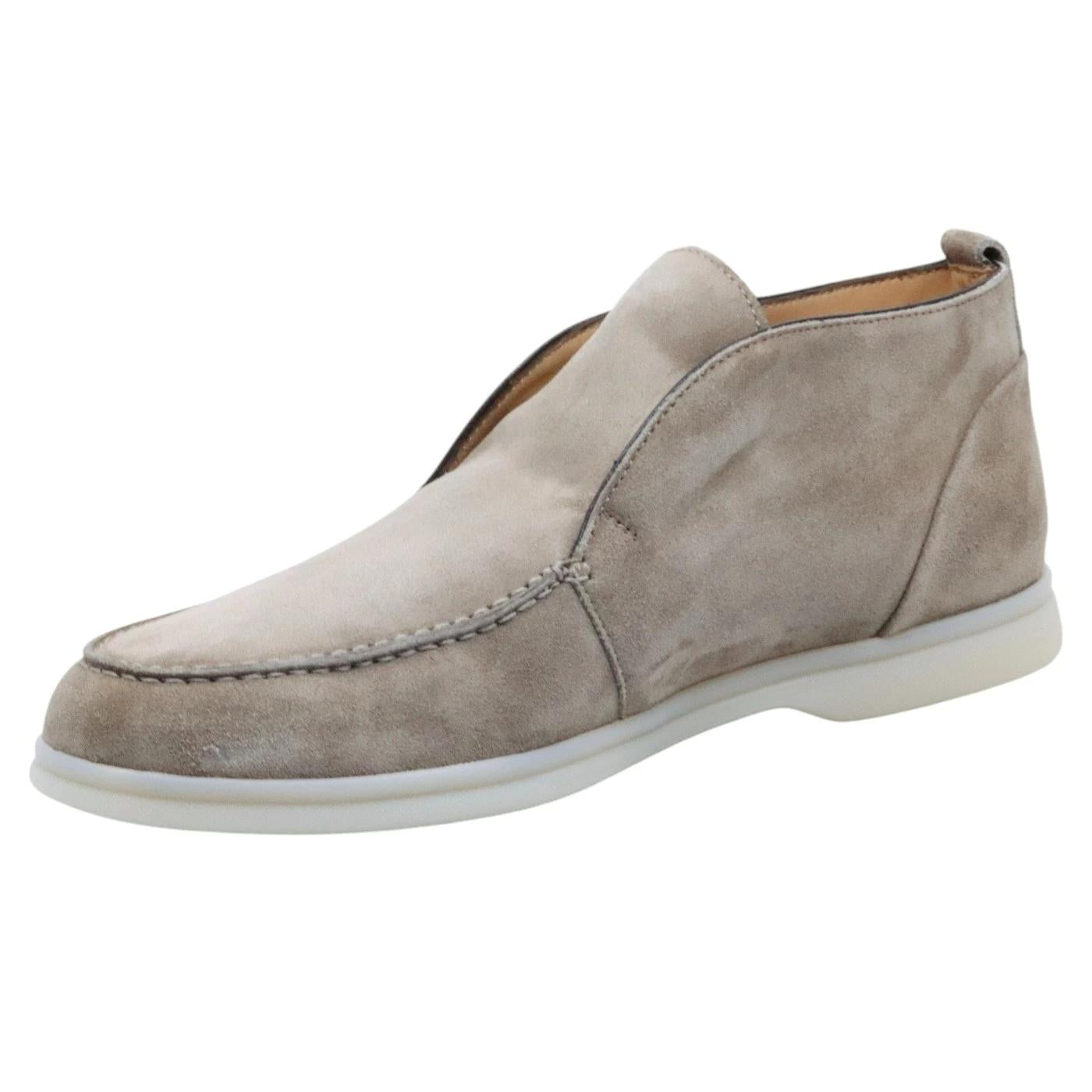 Polacchino uomo senza lacci Rossano Bisconti 358 in camoscio antilope 