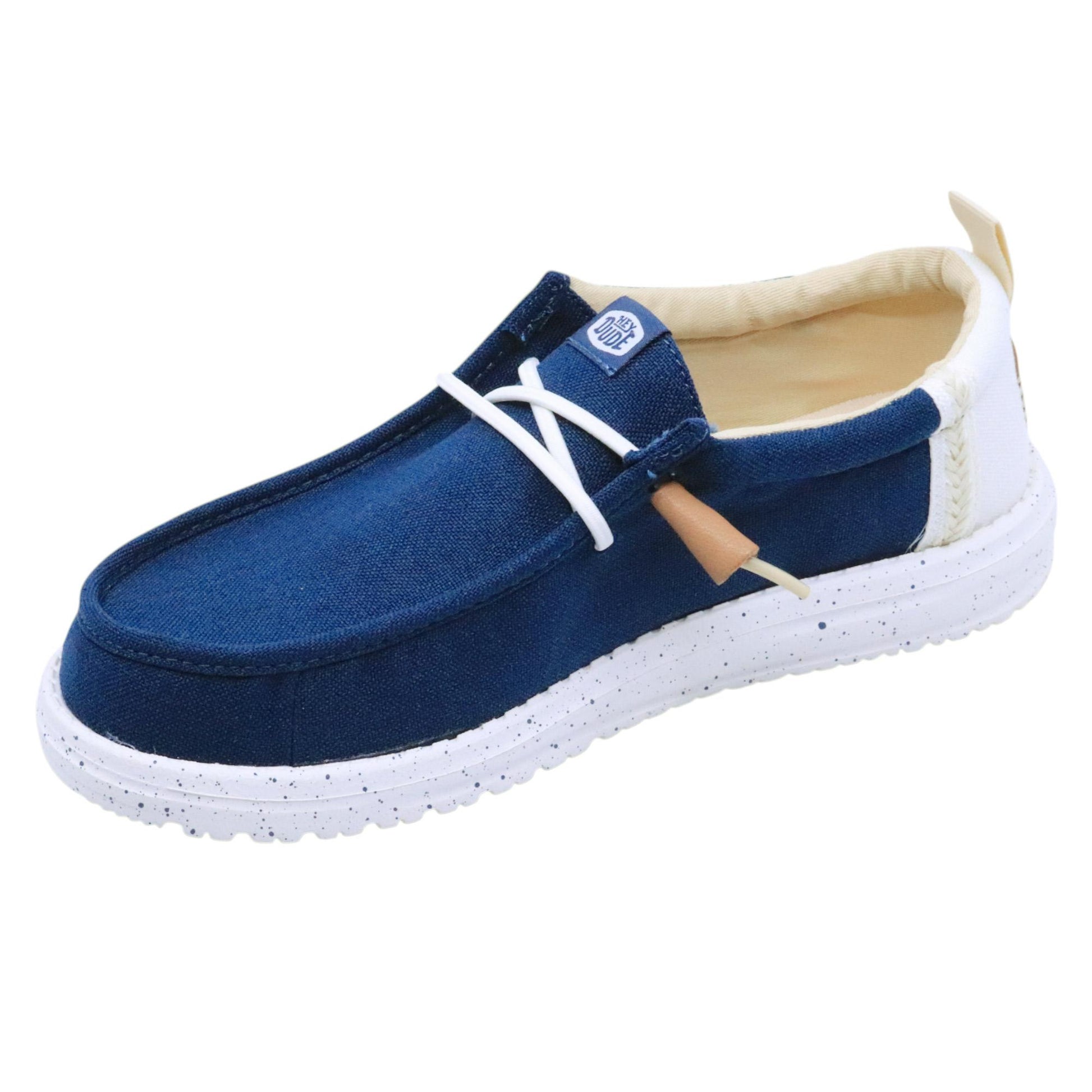 Hey Dude Wally Summer Linen sneaker uomo in blu 