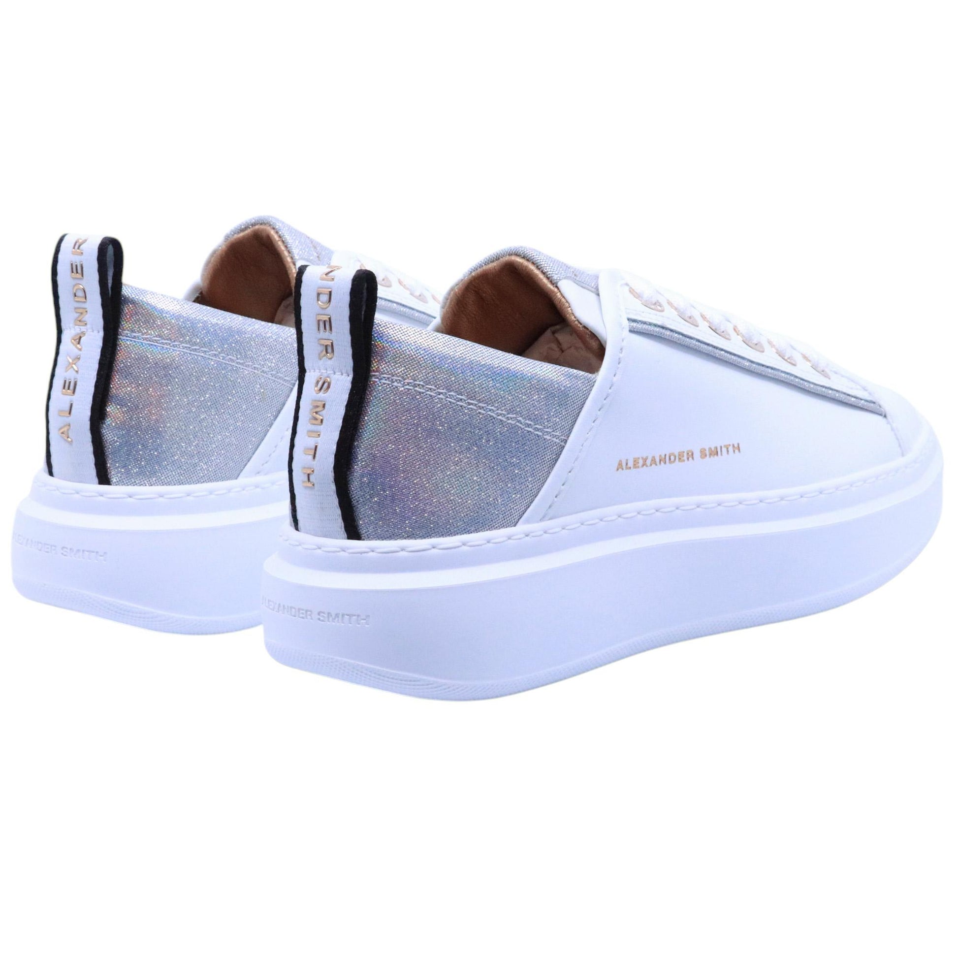 Sneaker donna Alexander Smith Wembley in pelle bianca 