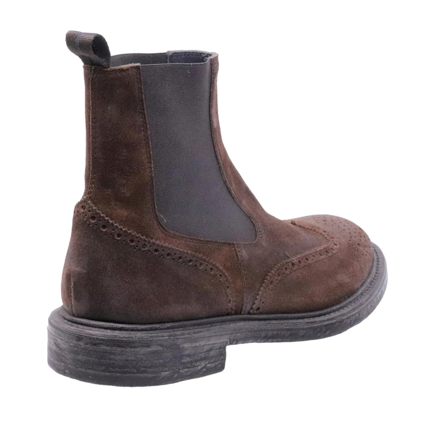 Chelsea boot Moma 65302C SA da uomo in camoscio marrone 