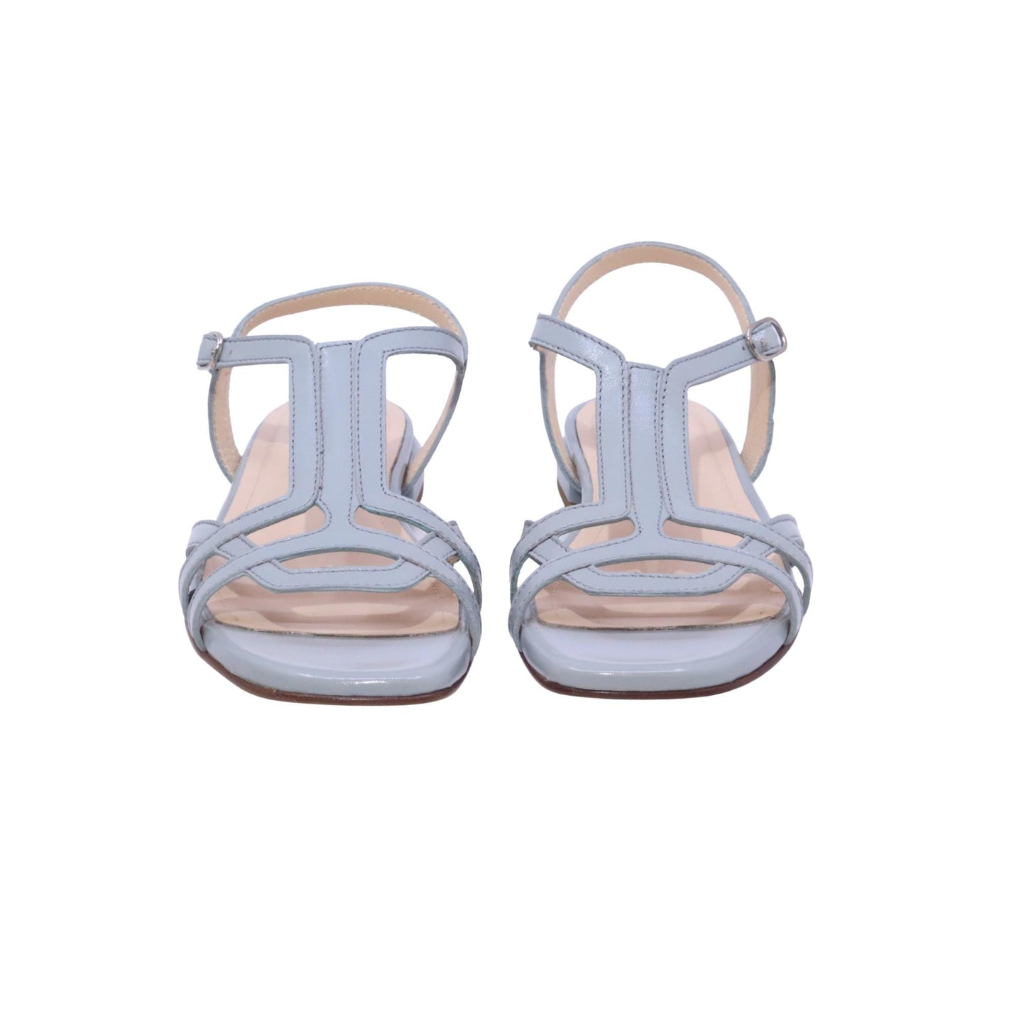 Triver Flight Arrods 858 46 sandalo donna in pelle azzurro felce con cinturino 